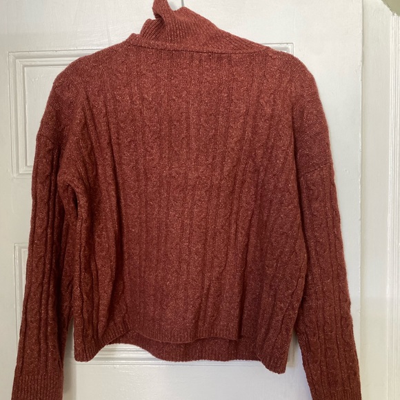 Red Turtleneck Sweater - Picture 6 of 6